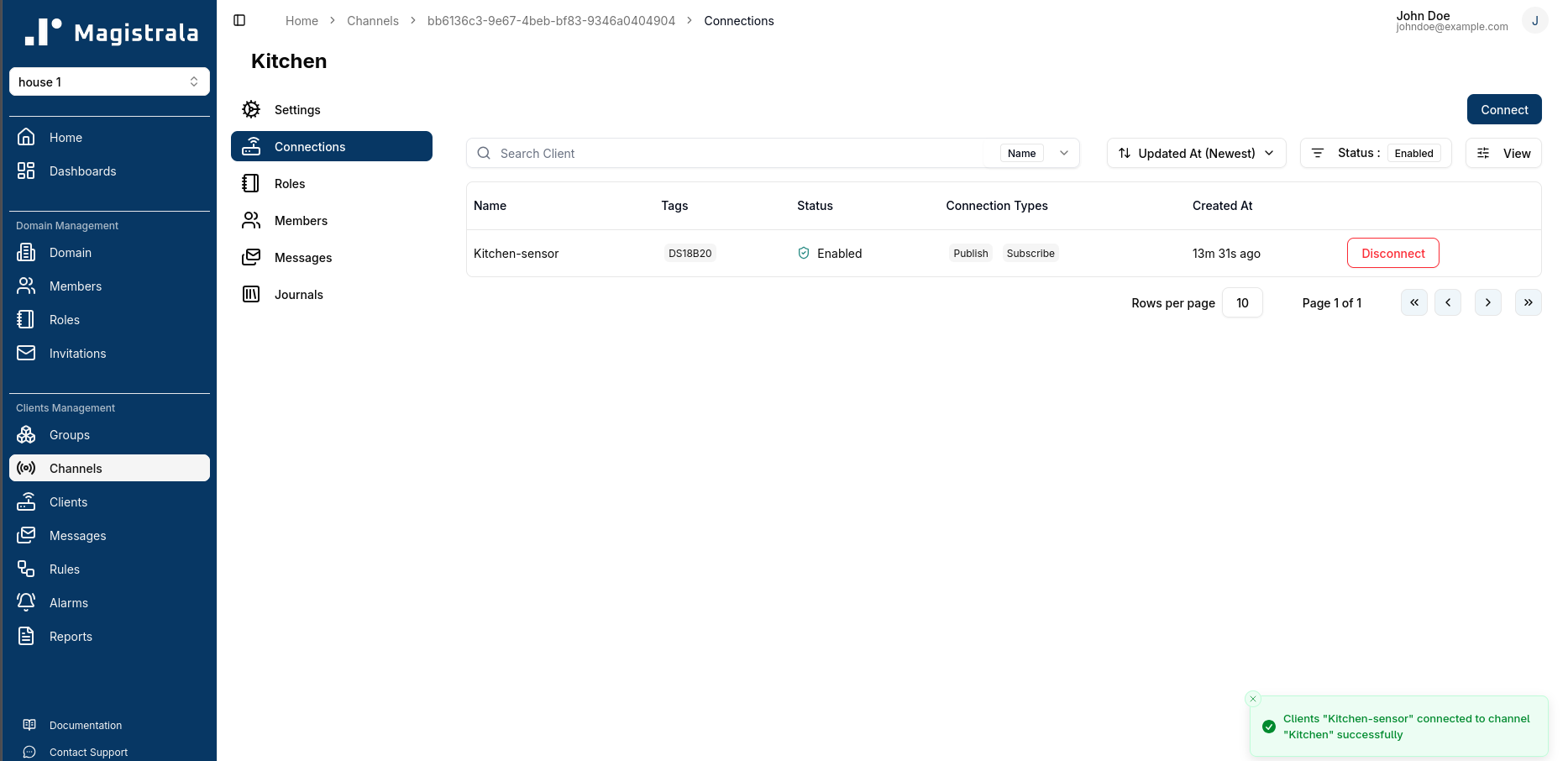 Connected Client